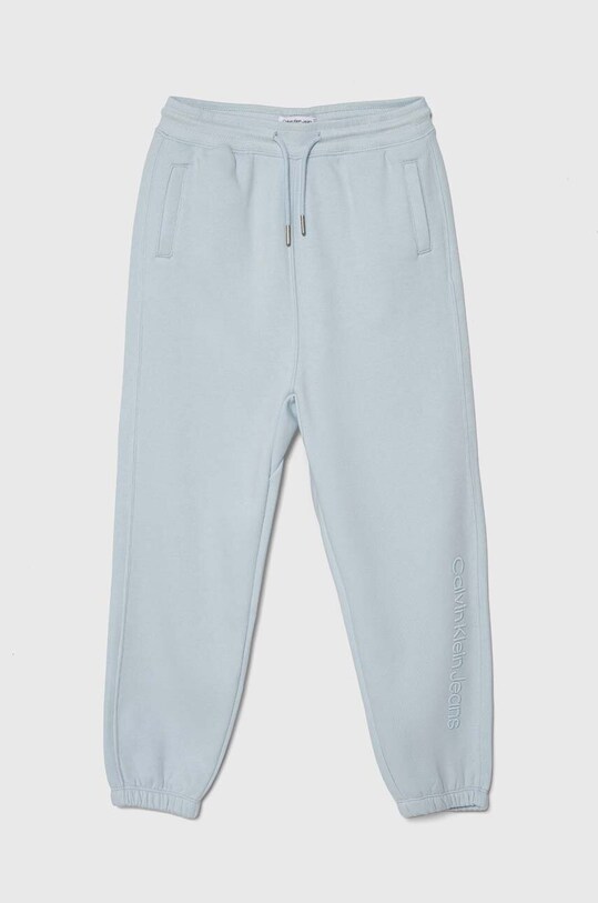 Детские спортивные штаны Calvin Klein Jeans трикотаж голубой IB0IB01926.128.176.PPYH