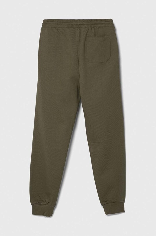 Calvin Klein Jeans spodnie dresowe bawełniane dziecięce IU0IU00285.128.176.PPYH zielony SS24