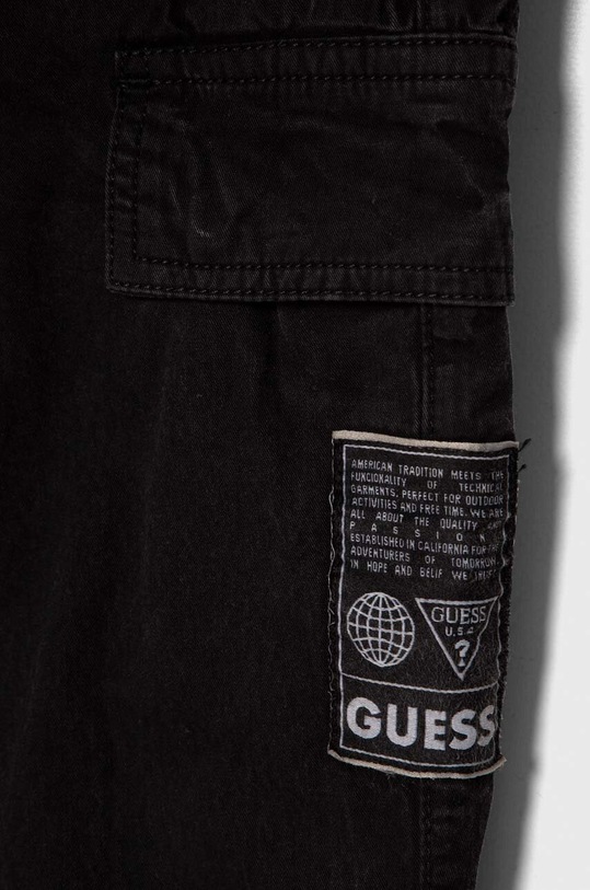 Αγορίστικα Παιδικό βαμβακερό παντελόνι Guess L4RB02.WF7B0.PPYH μαύρο