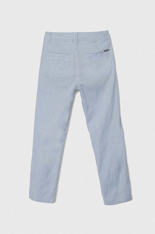 Guess spodnie lniane dziecięce L4RB07.WFZ90.PPYH niebieski SS24