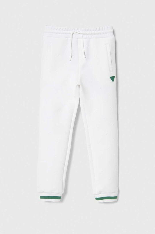 Guess pantaloni de trening pentru copii tricotaj alb L4RQ12.KAZQ2.PPYH