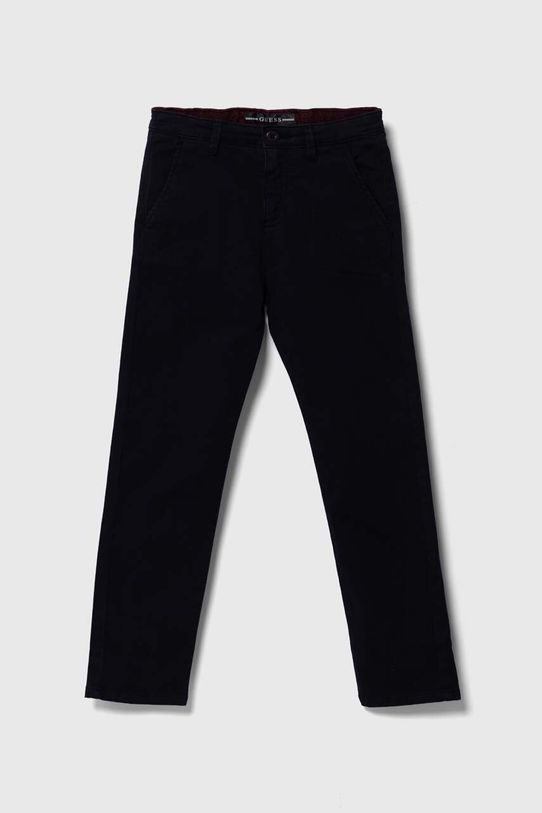 Παιδικό παντελόνι Guess με ελαστάν σκούρο μπλε N3BB00.WFPMA.PPYH