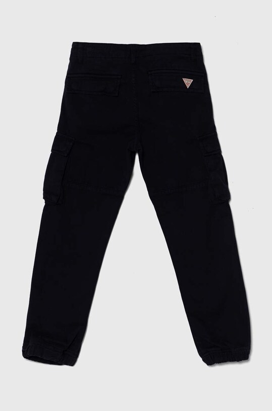 Дитячі бавовняні штани Guess N3YB04.WE1L0.PPYH темно-синій SS24