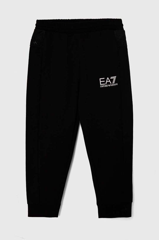 Dětské tepláky EA7 Emporio Armani pletenina černá 3DBP56.BJ05Z