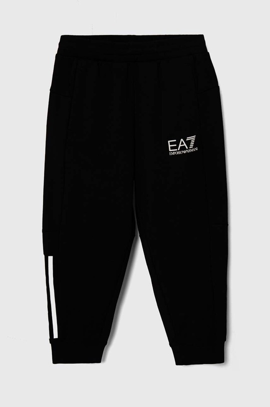 Detské tepláky EA7 Emporio Armani bavlna čierna 3DBP58.BJ05Z