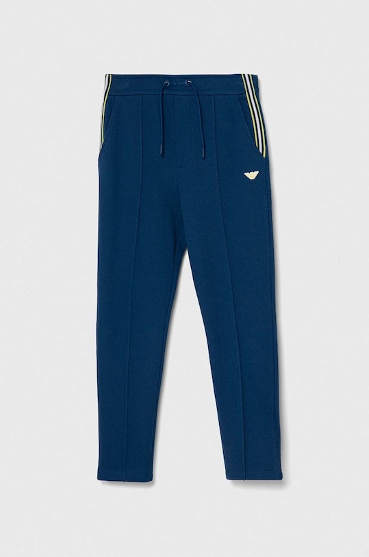 Emporio Armani pantaloni de trening din bumbac pentru copii bumbac bleumarin 3D4PJB.3J5TZ