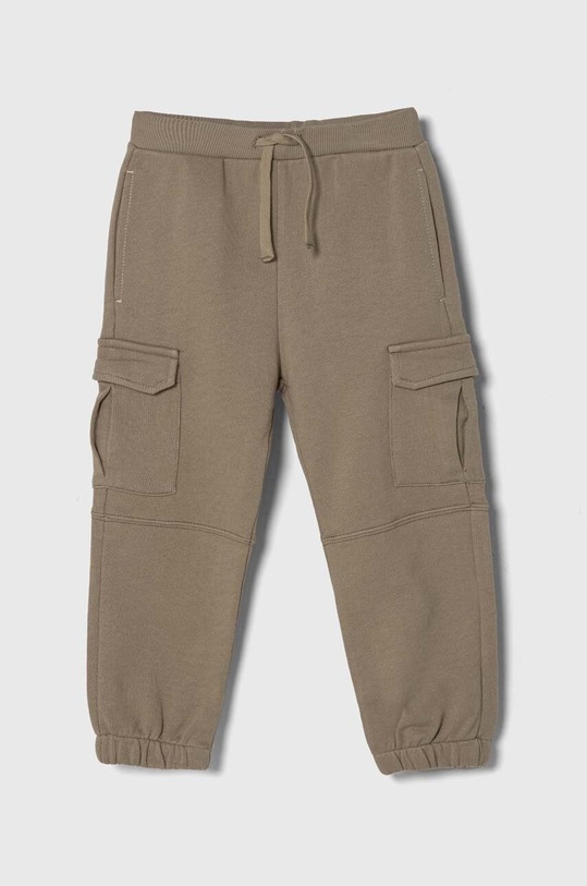 Detské bavlnené tepláky United Colors of Benetton bavlna béžová 3J68GF03K.P.Seasonal