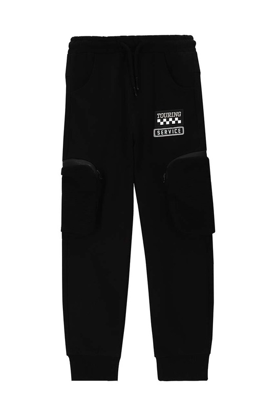 Coccodrillo spodnie dresowe bawełniane dziecięce bawełna czarny WC4120101RAK