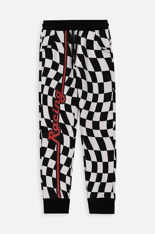 Coccodrillo spodnie dresowe dziecięce wzorzyste czarny WC4120103RAK