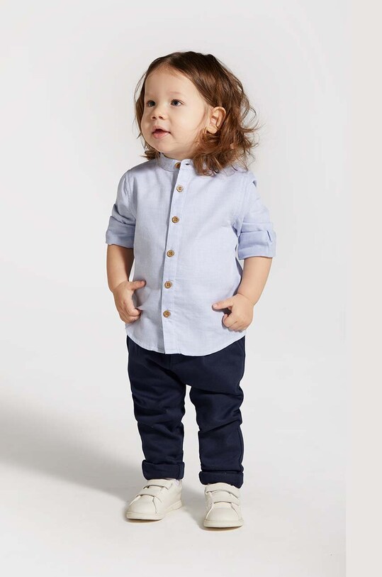Coccodrillo pantaloni bebe panza bleumarin WC4120101EBB