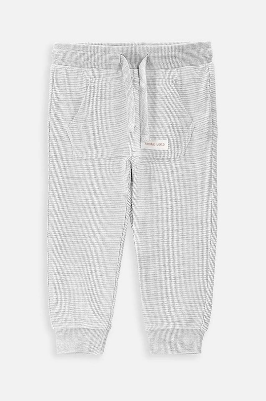 Coccodrillo spodnie dresowe niemowlęce WC4120104DEN szary SS24