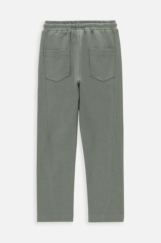 Dětské bavlněné tepláky Coccodrillo WC4120106NAK zelená SS24