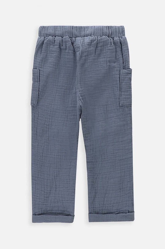 Coccodrillo spodnie bawełniane dziecięce WC4119101UWN niebieski SS24