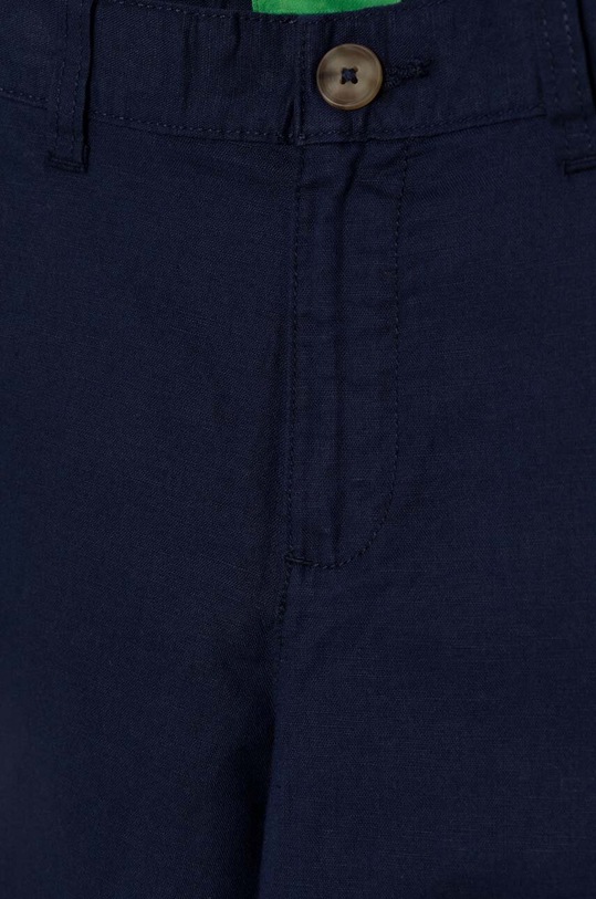 Chłopiec United Colors of Benetton spodnie lniane dziecięce 4BE7CF02U.G.Seasonal granatowy
