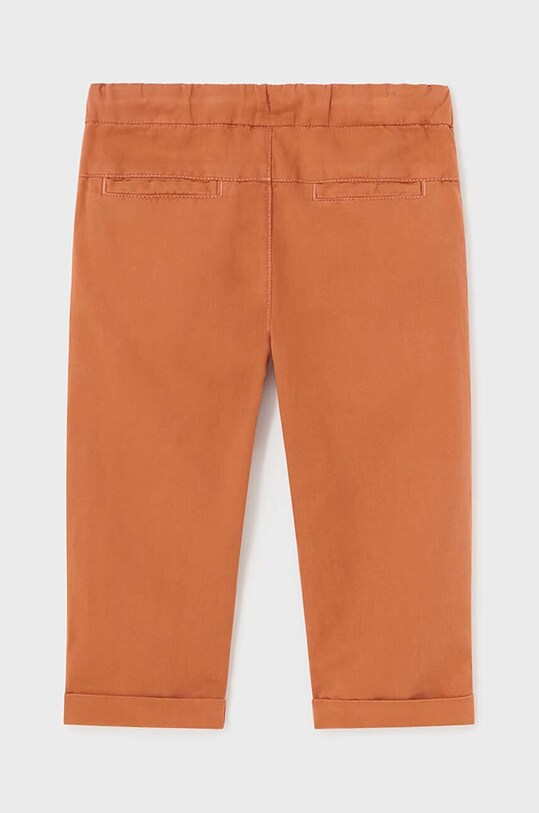 Chłopiec Mayoral spodnie z domieszką lnu dziecięce 1541.3C.Baby.PPYH pomarańczowy