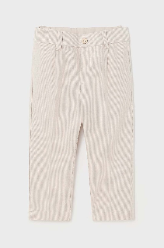 Mayoral pantaloni cu amestec de in pentru copii cu un amestec de in bej 1547.3B.Baby.PPYH