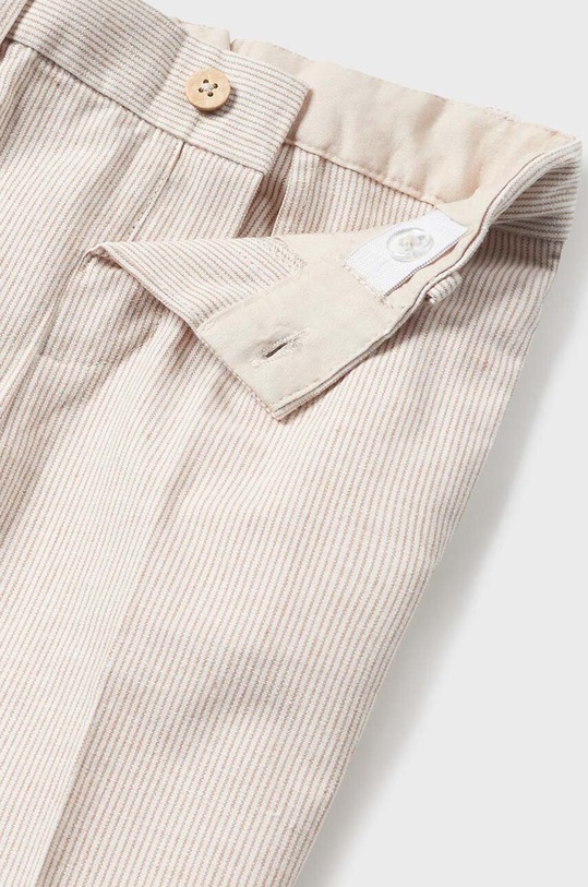 Băieți Mayoral pantaloni cu amestec de in pentru copii 1547.3B.Baby.PPYH bej