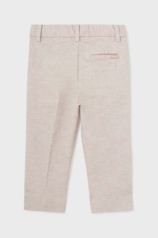 Kalhoty s lněnou směsí pro děti Mayoral 1547.3B.Baby.PPYH šedá SS24