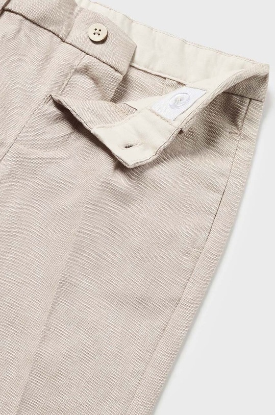 CHLAPEC Kalhoty s lněnou směsí pro děti Mayoral 1547.3B.Baby.PPYH šedá