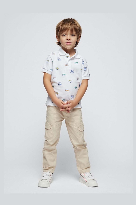 Mayoral pantaloni copii cargo tricotaj rosu 3545.5F.Mini.PPYH