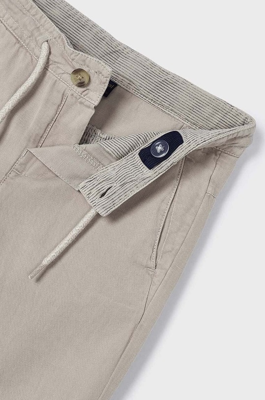 Kalhoty s lněnou směsí pro děti Mayoral béžová 3527.5F.Mini.PPYH