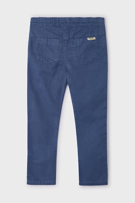 Mayoral spodnie z domieszką lnu dziecięce 3527.5F.Mini.PPYH niebieski SS24