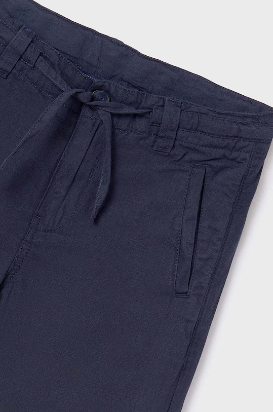 Băieți Mayoral pantaloni cu amestec de in pentru copii 6506.7D.Junior.PPYH bleumarin