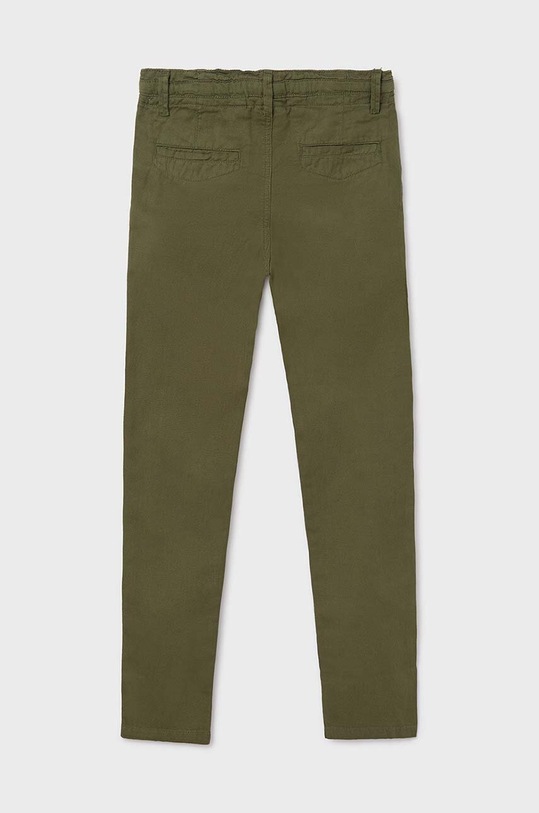 Mayoral pantaloni cu amestec de in pentru copii 6506.7D.Junior.PPYH verde SS24