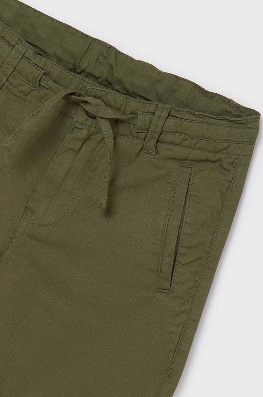 Băieți Mayoral pantaloni cu amestec de in pentru copii 6506.7D.Junior.PPYH verde
