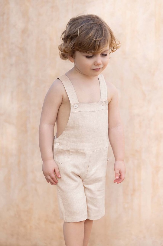 Tartine et Chocolat ogrodniczki niemowlęce len beżowy TY21041.80.94