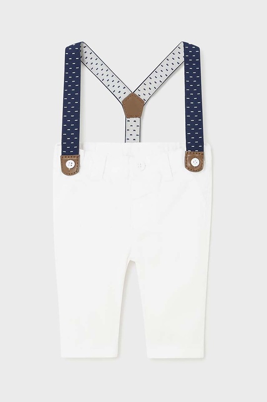 Βρεφικό παντελόνι Mayoral Newborn ύφασμα λευκό 1536.1H.Newborn.PPYH