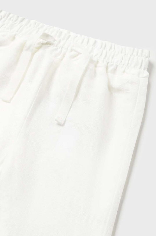 Αγορίστικα Παντελόνι με λινό μείγμα για παιδιά Mayoral Newborn 1538.1N.Newborn.PPYH λευκό
