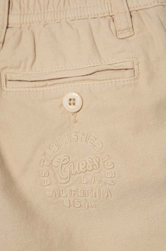 Мальчик Детские бюки с примесью льна Guess N4GB00.WFBXA.PPYH бежевый