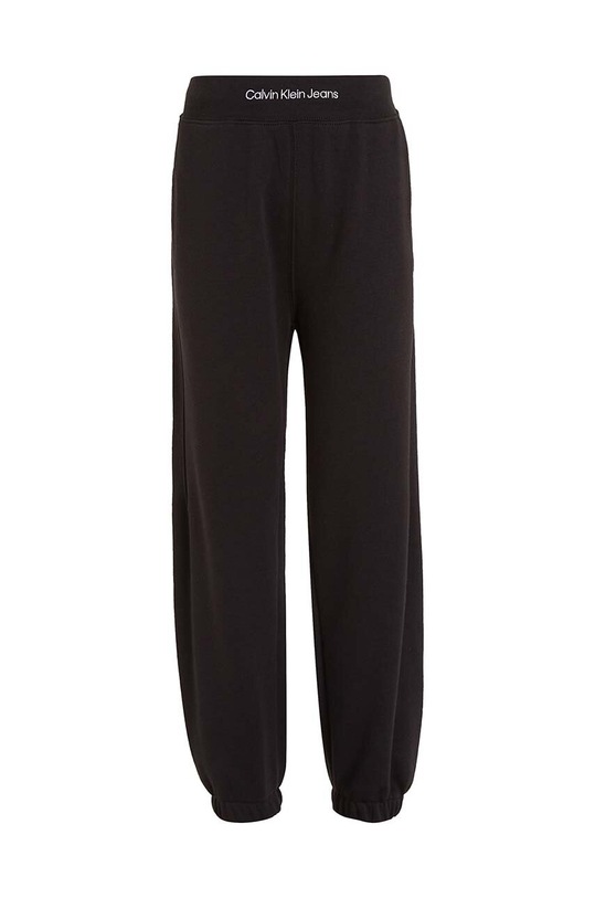 Calvin Klein Jeans spodnie dresowe dziecięce IB0IB02081.PPYH czarny SS24
