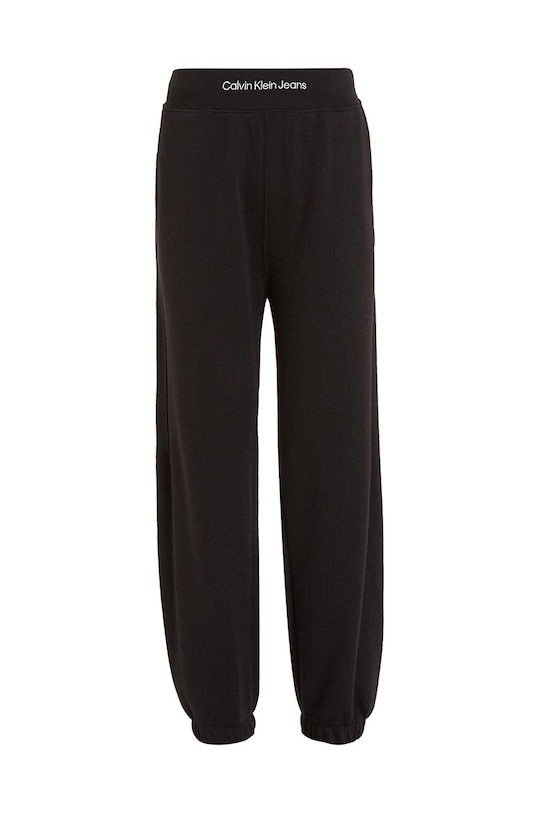 Calvin Klein Jeans spodnie dresowe dziecięce IB0IB02081.PPYH czarny SS24