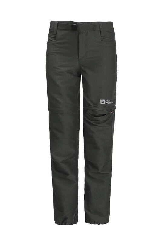 Детские непромокаемые брюки Jack Wolfskin ACTIVE ZIP OFF ткань чёрный 1609761.116.152