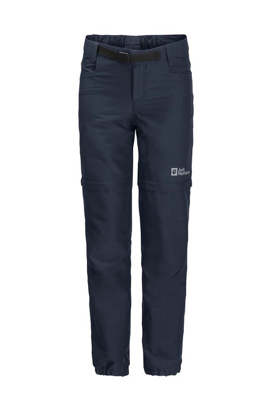 Chłopiec Jack Wolfskin spodnie przeciwdeszczowe dziecięce ACTIVE ZIP OFF 1609761.164.176 granatowy