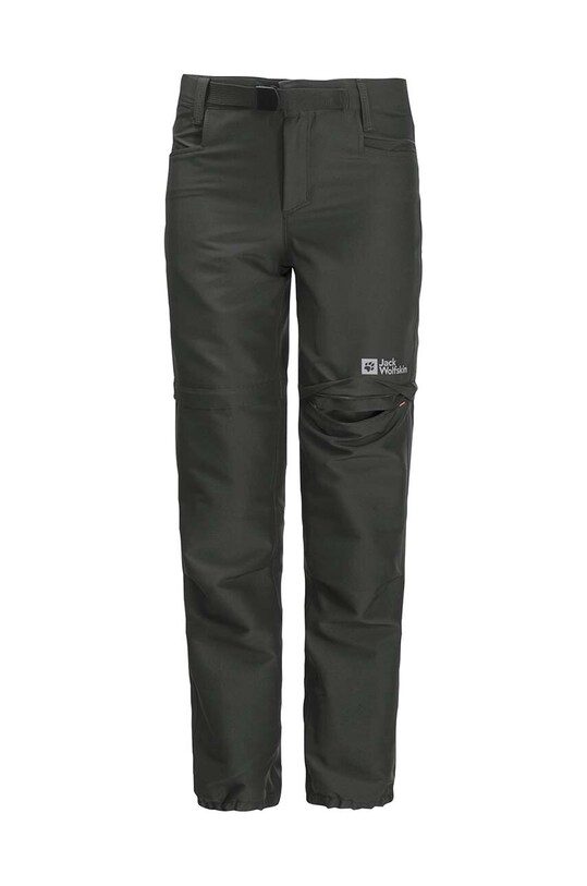 Jack Wolfskin pantaloni de ploaie pentru copii ACTIVE ZIP OFF panza negru 1609761.164.176