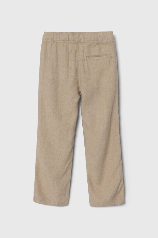 Abercrombie & Fitch spodnie lniane dziecięce KI230.4001 beżowy SS24