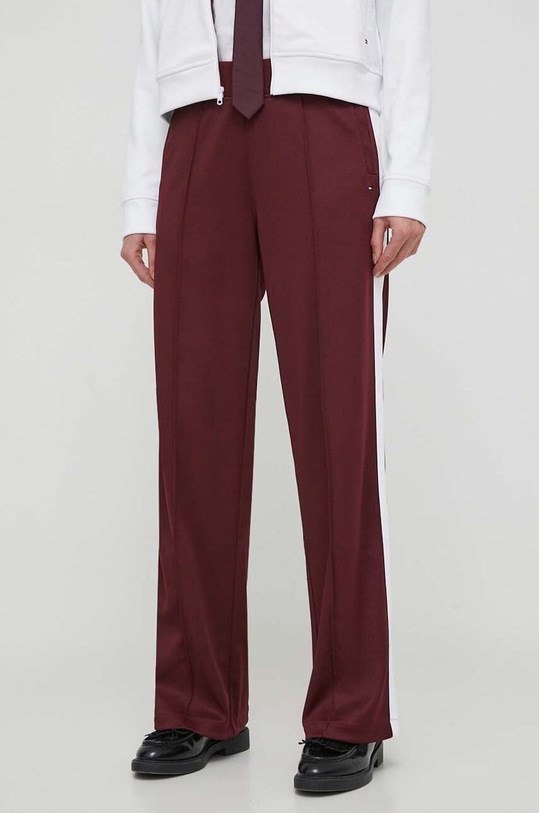 Tepláky Tommy Hilfiger WW0WW41139 burgundské SS24