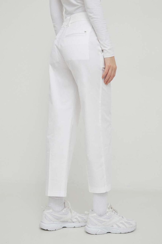 Oblečení Kalhoty Tommy Hilfiger WW0WW40504 bílá
