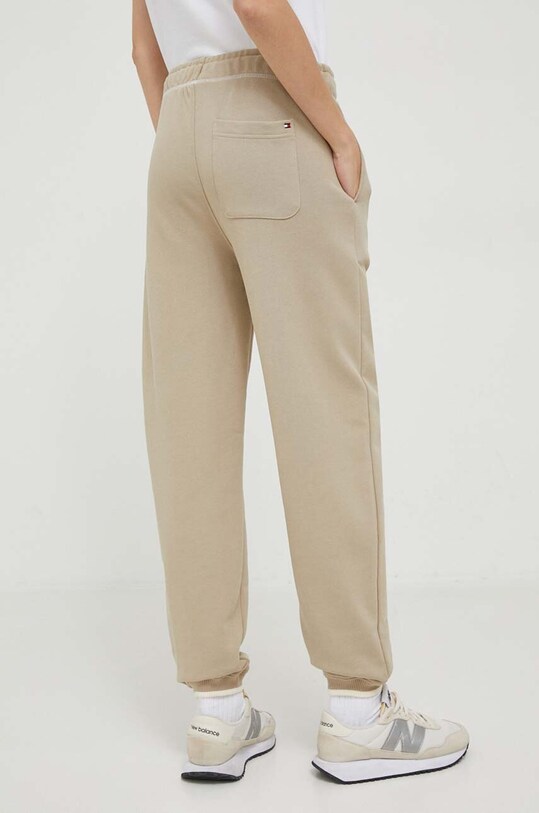 Odzież Tommy Hilfiger spodnie dresowe bawełniane WW0WW41044 beżowy