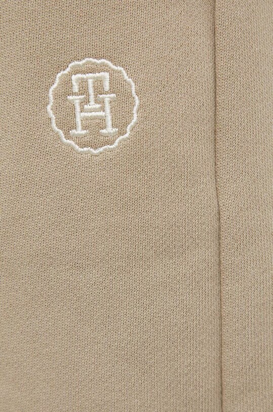 Tommy Hilfiger pantaloni da jogging in cotone beige WW0WW41044