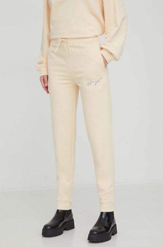 Спортивные штаны HUGO трикотаж бежевый 50509171