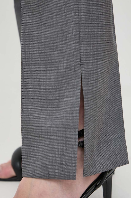 BOSS spodnie wełniane szary 50506958