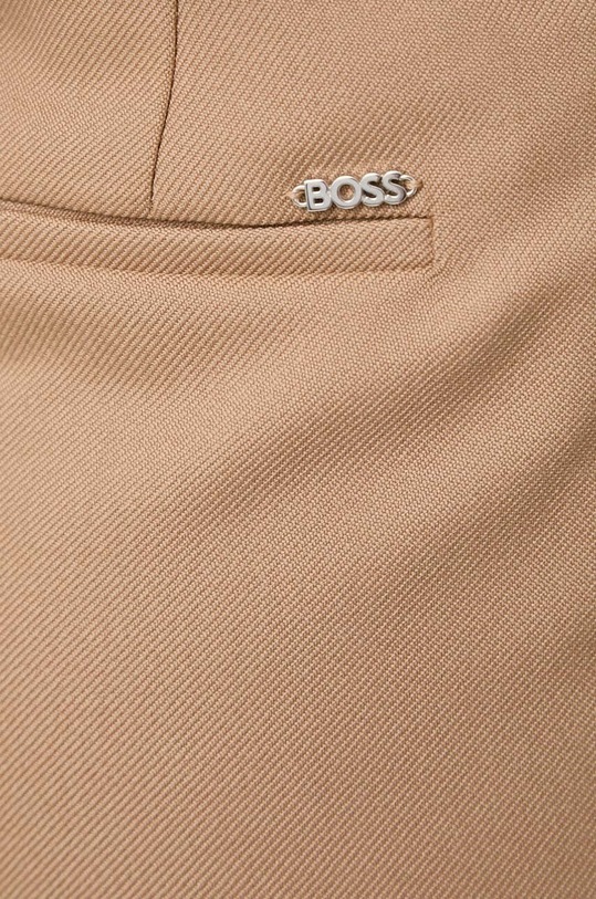 BOSS spodnie wełniane beżowy 50509120