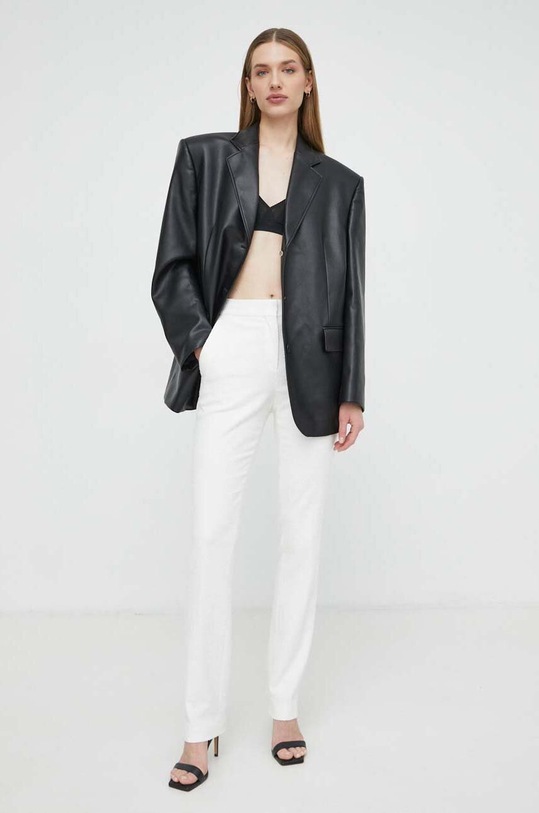 BOSS spodnie 50519599 biały SS24