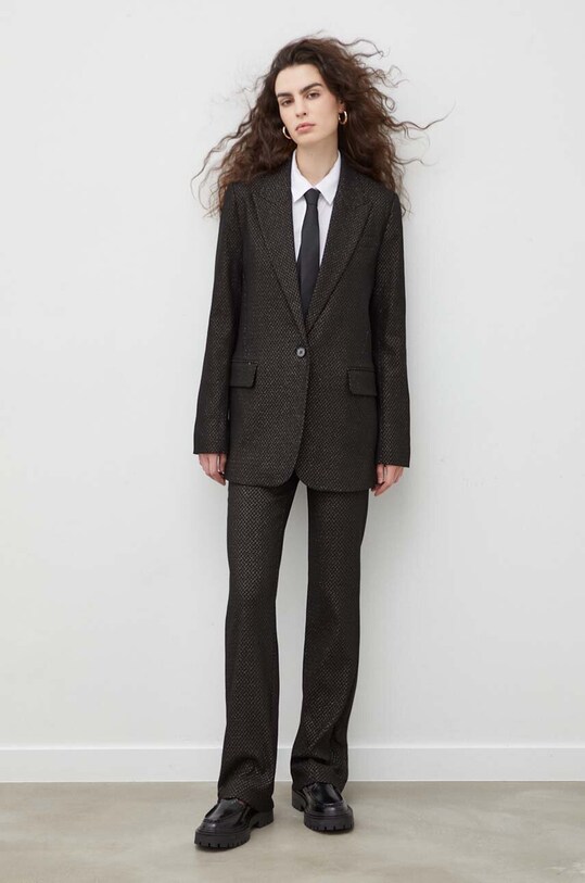 Bruuns Bazaar spodnie BBW3681 czarny SS24