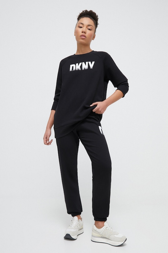 Tepláky Dkny DP3P3379 černá SS24