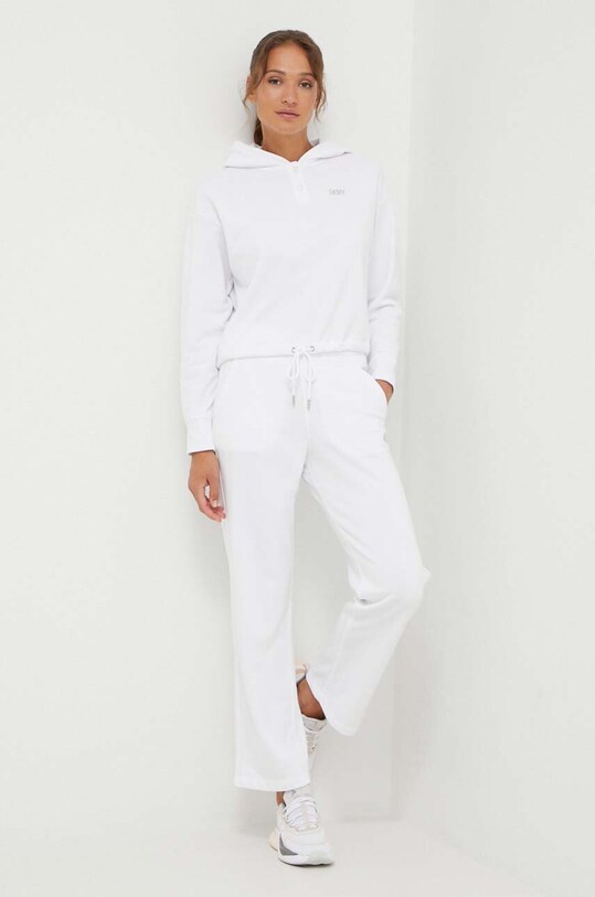 Dkny pantaloni de trening DP3P3406 alb SS24